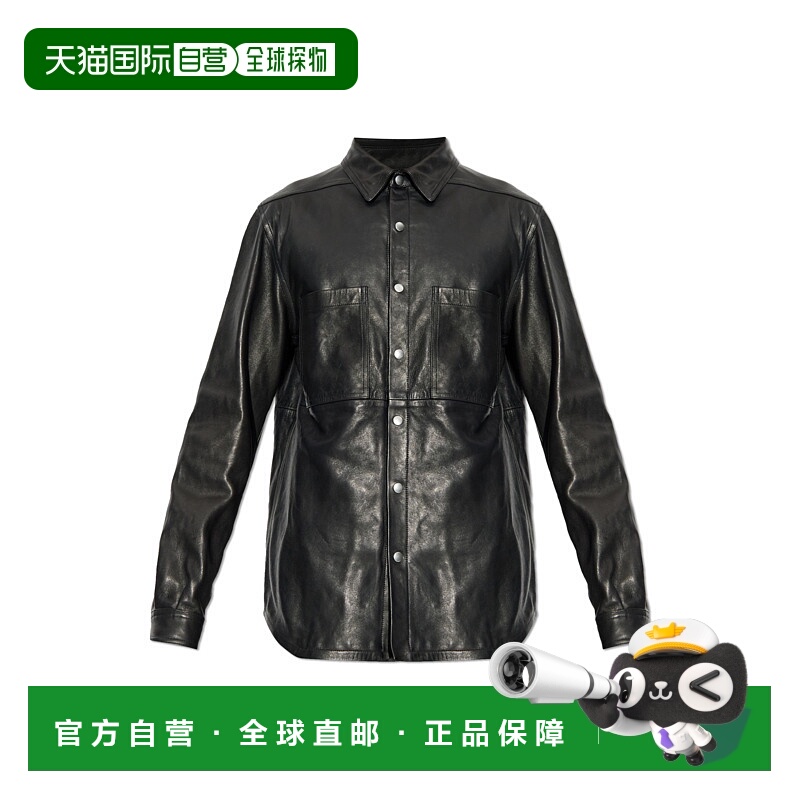 1h可退 RICK OWENS 男士夹克 RU02E1744LNV09 AW2025 黑色