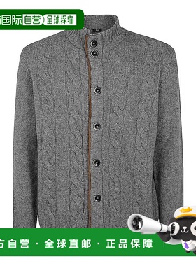 HERNO 男士针织毛衣 MC000182U710249460 AW2024 灰色羊绒高领