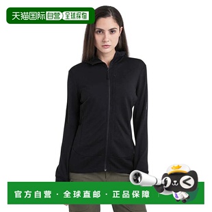 ICEBREAKER 美利奴羊毛 260 量子IV 全拉链卫衣 女士连帽帽衫户外
