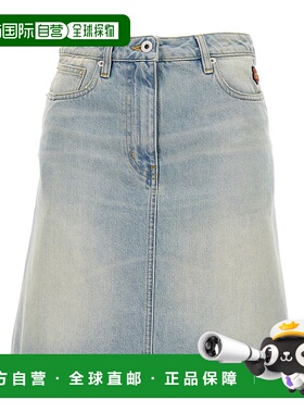 KENZO 女士半身裙 FD62DJ2746B8DS AW2023 绿色 medium stone blu