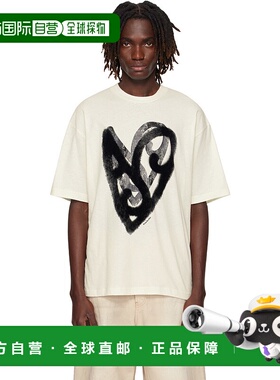 1h可退 潮奢 Acne Studios 艾克妮 男士 白色植绒徽标 T 恤 CL034