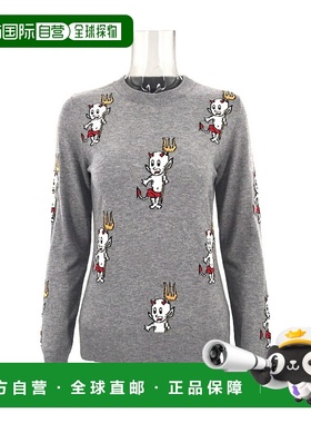 1h可退 MOSCHINO 女士针织毛衣 WS9G300X09364129 AW2024 灰色