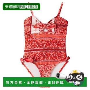潮奢 花色丝质泳衣童装 ZIMMERMANN Lucky 女童 1h可退