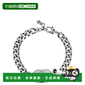 潮奢 男士 mcqueen 1h可退 亚历山大 麦昆 骷髅手镯 836629J161N