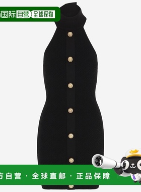 BALMAIN 女士连衣裙 DF0R3236KH580PA AW2024 黑色