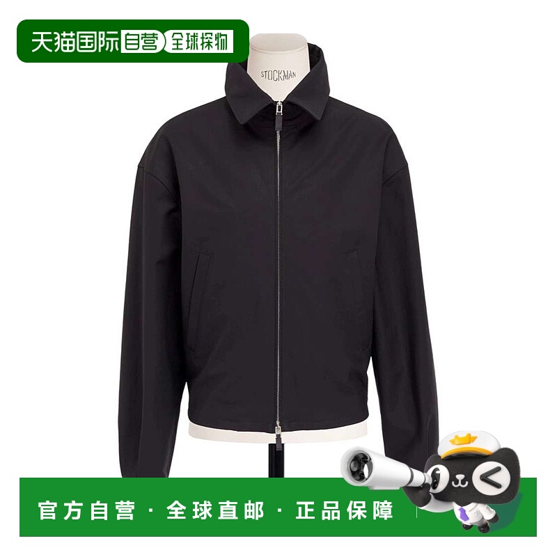 1h可退 DIOR 男士夹克 543C403A3051C989 AW2025 黑色 翻领夹克