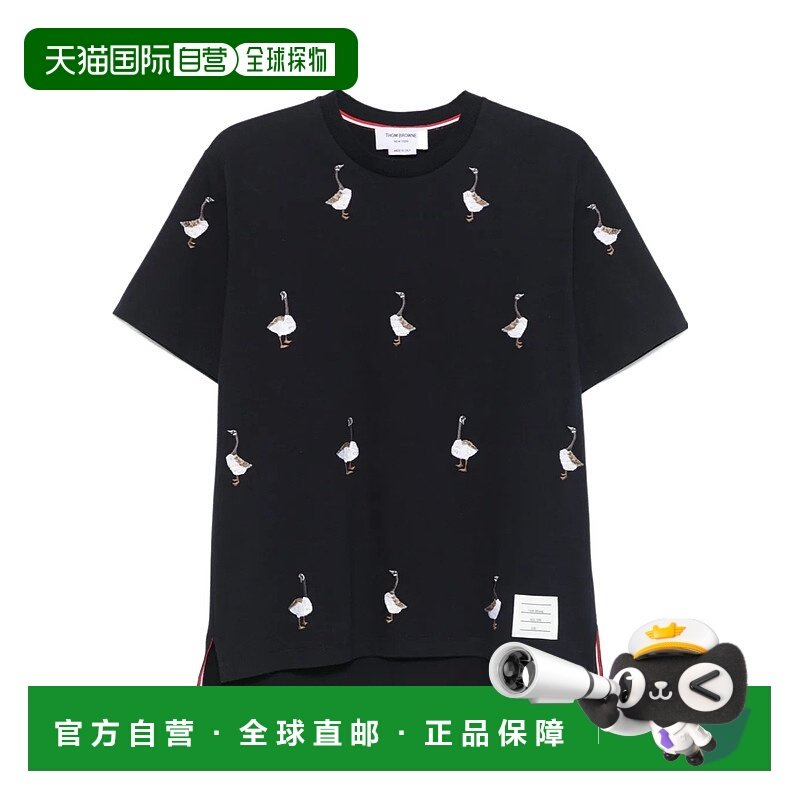 THOM BROWNE 男士T恤 MJS294EJ0058415 AW2025 蓝色短袖