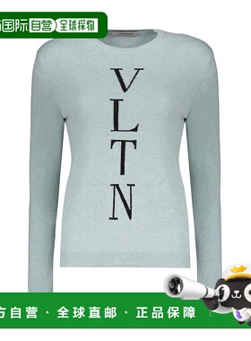 VALENTINO 女士针织衫 BKC25P76NAX8 SS2024 灰色 长袖毛衣羊绒