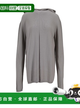 RICK OWENS 女士针织衫 RP02E4613M08 AW2025 白色 OVERSIZED HOO