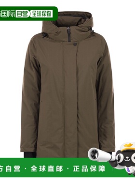 HERNO 女士外套 PI002078D7400 AW2025 棕色 长袖连帽羽绒服