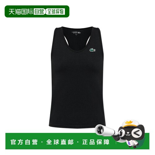 LACOSTE 女士背心吊带 TF01600031 SS2026 黑色 Top with exposed