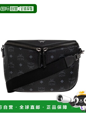 MCM 男士斜挎包 MMRGSAK02BK SS2026 黑色 DIAMOND VI LTHR MIX C