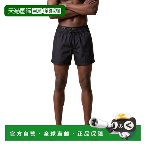 EA7 男士短裤 7M001689AF21074UC001 SS2026 黑色 7M001689 AF210