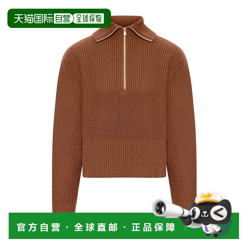 1h可退 MAX MARA 女士针织衫 NADAR021002 AW2025 棕色 长袖毛衣