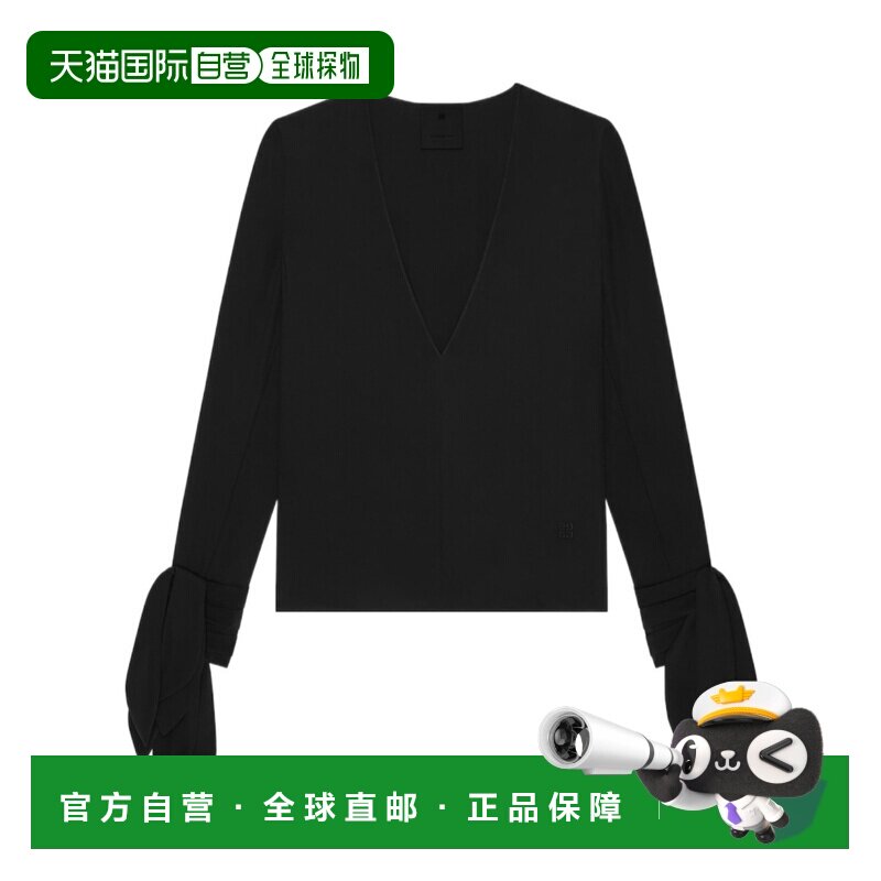 1h可退 奢淘 Givenchy V领长袖上衣 女 BW61DN14M8