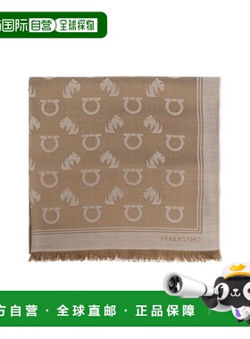 FERRAGAMO/菲拉格慕男士围巾520141STTIGAN785236CAMELSAFARI羊毛