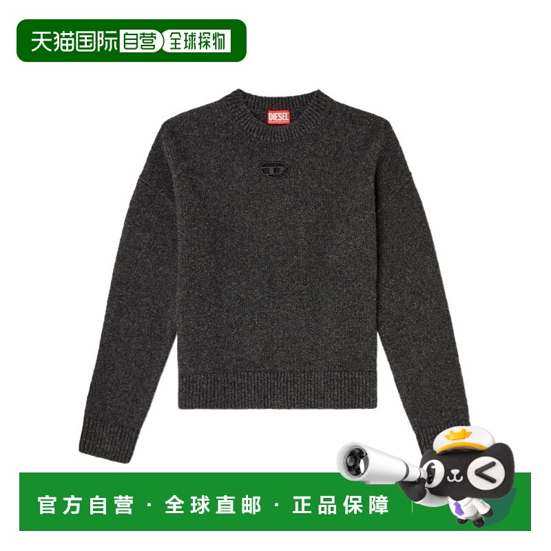 1h可退 DIESEL 女士卫衣 A208340TKCZ96X SS2026 灰色 长袖圆领毛