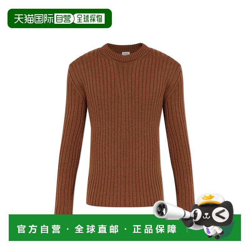 1h可退 TOD'S 男士针织衫 X8MC1518910XJM0S006 AW2025 棕色男装