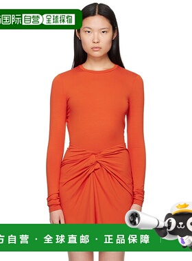 1h可退 潮奢 ISABEL MARANT 女士 橙色 Leonio 长袖 T 恤 23AHT02