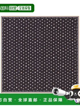 FENDI 女士围巾 FXT155AWEYF0ZE7 SS2026 黑色 FALENA DOTS SILK