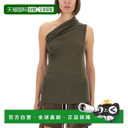 RICK OWENS 女士T恤 RP02E4625RIBM25 AW2025 绿色