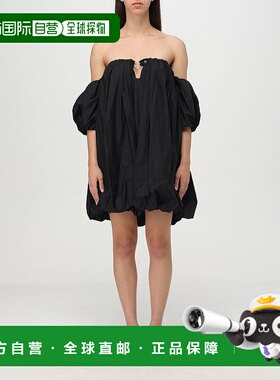 PINKO 女士连衣裙 105211A2LDZ99 SS2025 黑色 露肩连衣裙