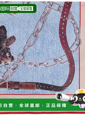 1h可退 潮奢 Acne Studios 艾克妮 女士 蓝色 Printed Silk 方巾