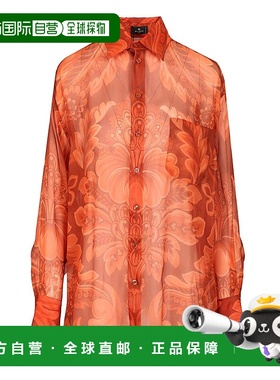 1h可退 ETRO 女士衬衫 WRIA002899SA1K2X0852 AW2025 橙色