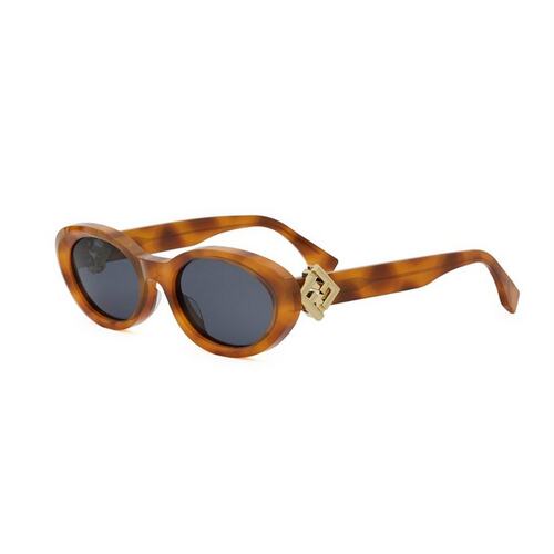 FENDI 男士眼镜 FE40140U56V SS2026 紫色 FF Diamonds 椭圆形太