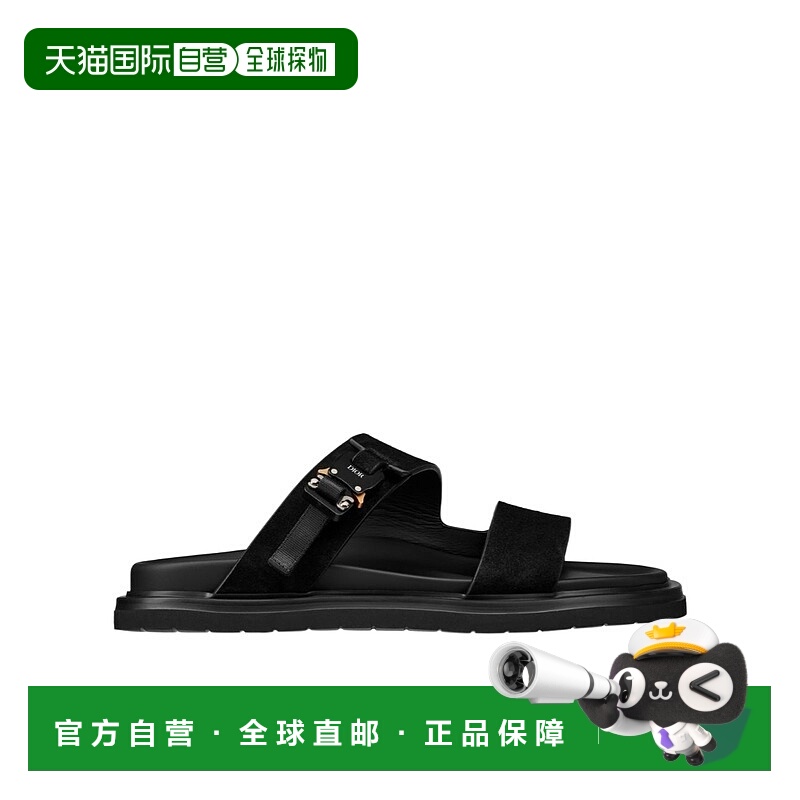 1h可退 DIOR 男士拖鞋 3SA121ZSIH900 SS2025 黑色