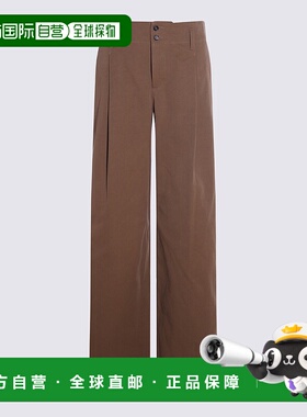 CHLOÉ 女士休闲裤 CH25APA11365208 AW2025 棕色 Brown cotton wi