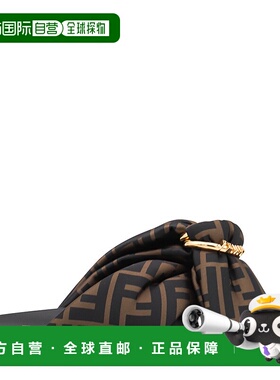 1h可退 潮奢 Fendi 芬迪 女士 Feel 双带平底拖鞋 8X8645AE7S