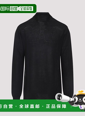 RICK OWENS 男士针织衫 RU02E1626M09 AW2025 黑色 OVERSIZED TUR