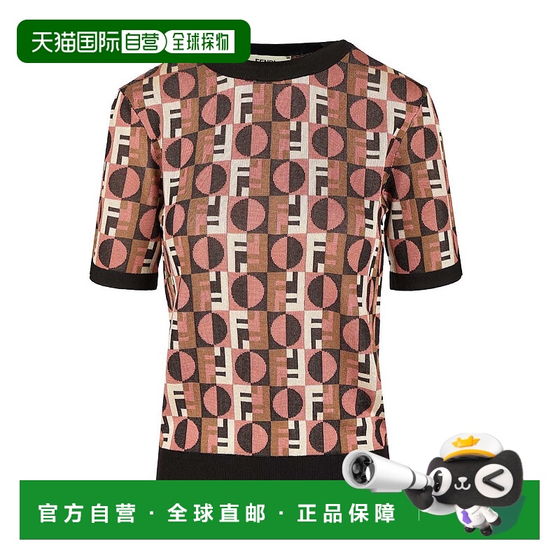 1h可退 FENDI 女士针织衫 FZXE04AYLVF1T6N AW2025 花色 提花针织