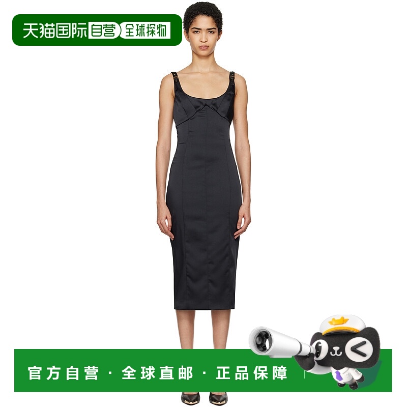 1h可退 潮奢 Versace Jeans 范思哲 女士 黑色连衣裙 E77HAO919EN