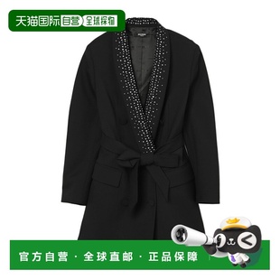 女童大衣 长袖 BW1C90I0196930 黑色 连衣裙 SS2025 BALMAIN