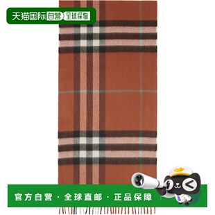 1h可退 潮奢 Burberry 巴宝莉 女士 黄褐色 Check Cashmere 围巾