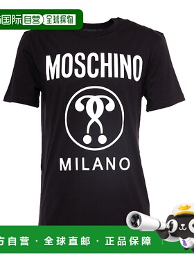 1h可退 MOSCHINO 男士T恤 070370411555-0 SS2025 黑色男装