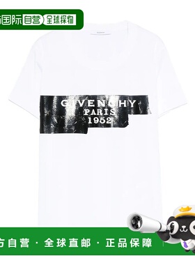 GIVENCHY 女士T恤 BW70FJP78U100 AW2025 白色 COTTON T-SHIRT WI