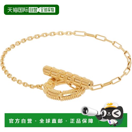 Burberry 巴宝莉 女士 Check Granulation T-Bar 手链 8120597GOL