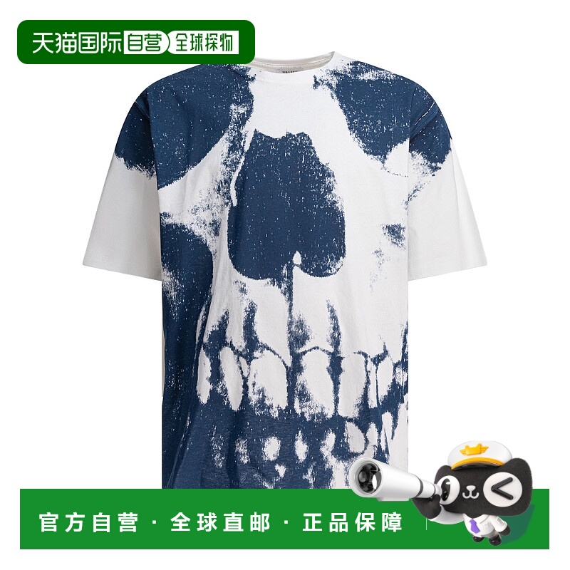 1h可退 ALEXANDER MCQUEEN 男士T恤 815067QTAC50978 SS2025