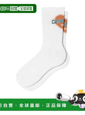 CARHARTT WIP 男士袜子 I03527102XX AW2025 白色 罗纹袜子