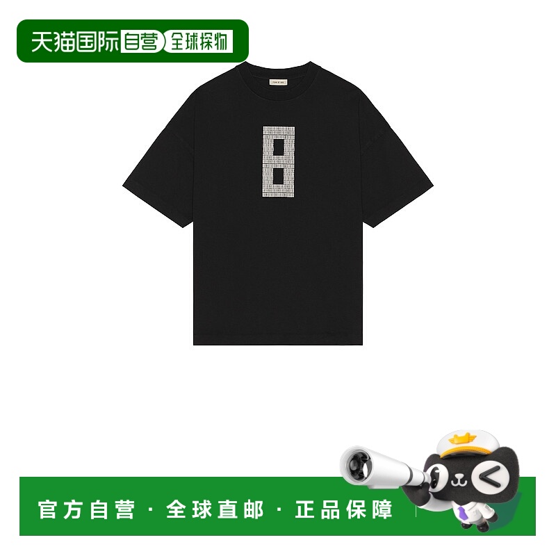 1h可退 潮奢 Fear Of God 男士 8 短袖灰色印花T恤 FG24FW5010155