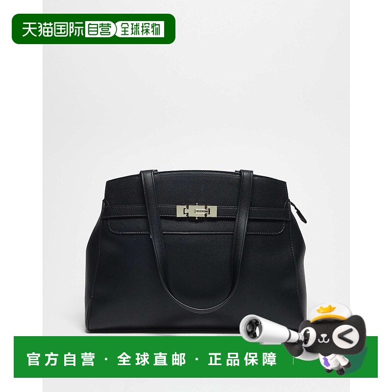 1h可退 潮奢 Valentino 华伦天奴 女士 fae re 手提电脑手提包(黑