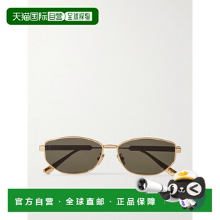 1h可退 潮奢 DIOR 迪奥 女士 Cannage B1U 椭圆框镀金太阳眼镜 CD