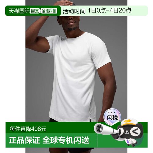 alo yoga Vapor 舒适吸湿排汗透气轻量速干短袖T恤 男款m1228rWhi