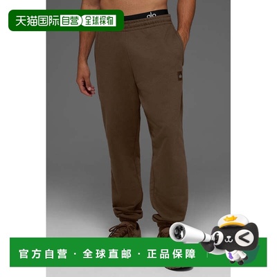 alo yoga 纯色柔软休闲舒适束脚运动长裤 男女同款u5014r