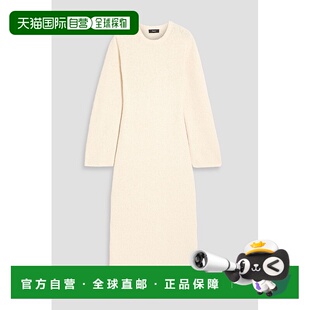1h可退 潮奢 THEORY 希尔瑞 女士 结子花式针织棉混纺中长连衣裙