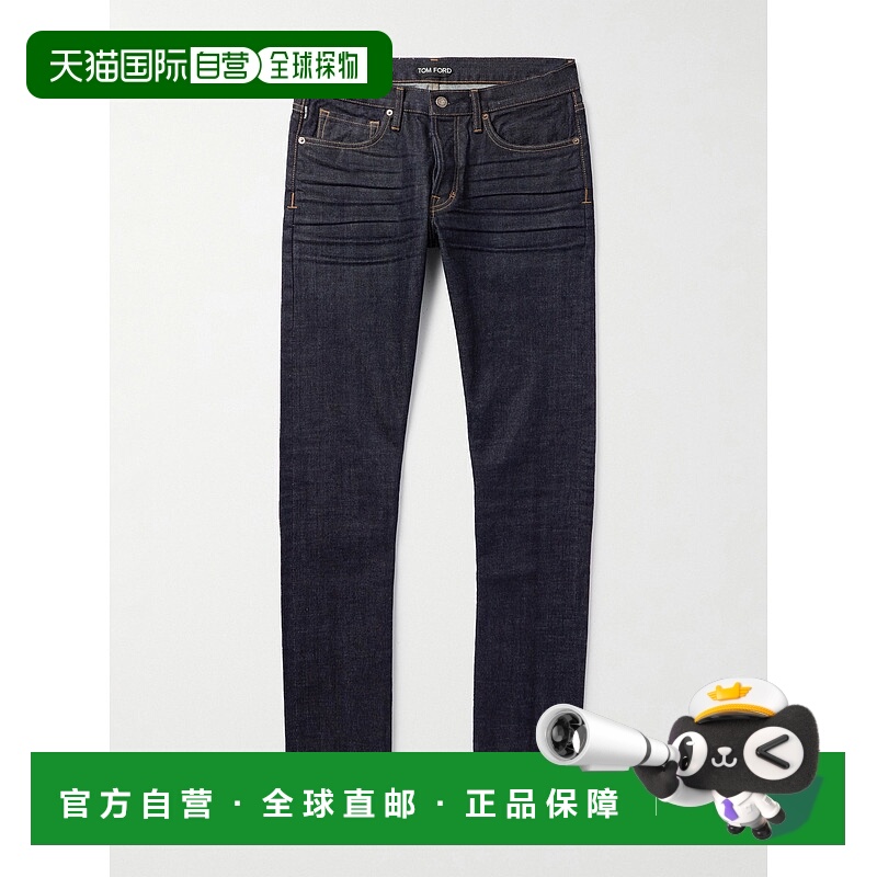 1h可退 潮奢 Tom Ford 汤姆 福特 男士 修身牛仔裤 DPS001DMC034S