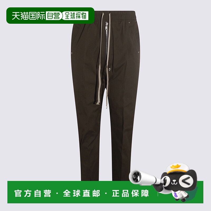 1h可退 RICK OWENS 男士休闲裤 RU02E1361TE25 AW2025 军绿色